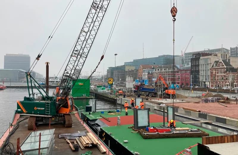 Zuidelijke aanlanding IJpleinveer Amsterdam